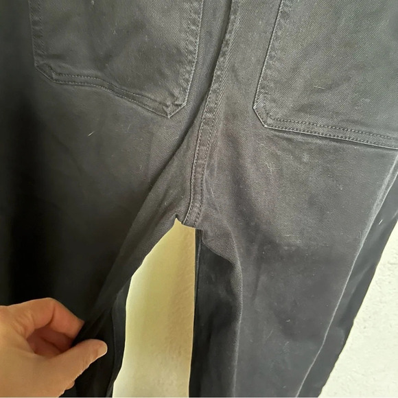 EVERLANE ~ Black Wide Leg High Rise Cropped Jeans - Picture 7 of 7